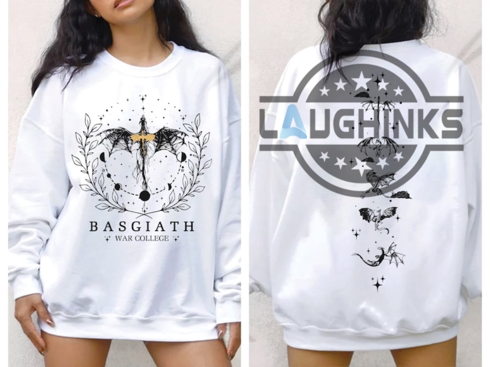 Basgiath War College The Fourth Wing Shirt Double Sided Fourth Wing Books Sweatshirt Fourth Wing Series Hoodie Fourth Wing Book Series T Shirt For Adults Kids