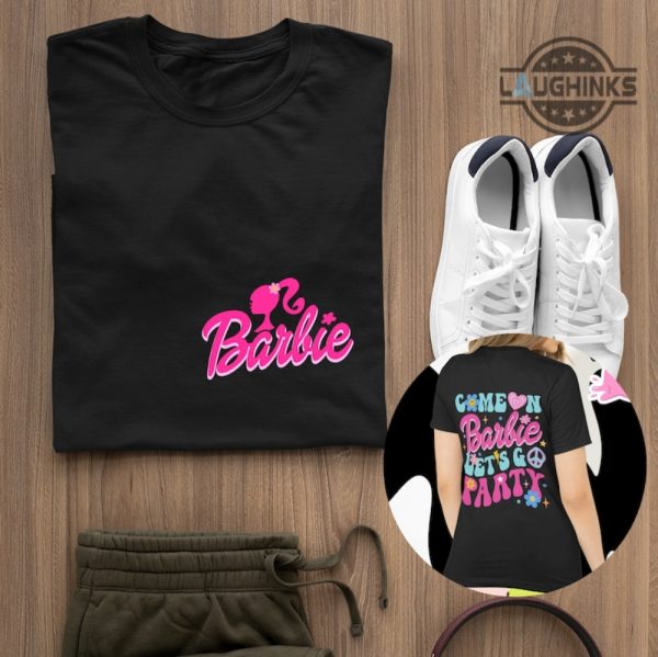 barbie tshirt women barbie movie tshirt pink barbie tshirt near me barbie t shirt pink barbie shirts girls barbie tshirt kids come on barbie lets go party double sided sweatshirt laughinks.com 1