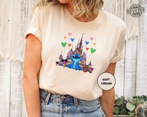 Disney Stitch Shirt Stitch Disneyworld Shirt Disney Vacation Disney Castle Tee Stitch Hawaiian Shirt Unique revetee.com 2