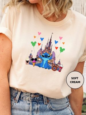 Disney Stitch Shirt Stitch Disneyworld Shirt Disney Vacation Disney Castle Tee Stitch Hawaiian Shirt Unique revetee.com 2