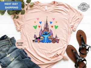 Disney Stitch Shirt Stitch Disneyworld Shirt Disney Vacation Disney Castle Tee Stitch Hawaiian Shirt Unique revetee.com 3