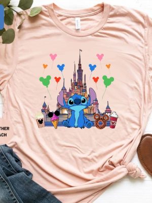 Disney Stitch Shirt Stitch Disneyworld Shirt Disney Vacation Disney Castle Tee Stitch Hawaiian Shirt Unique revetee.com 3