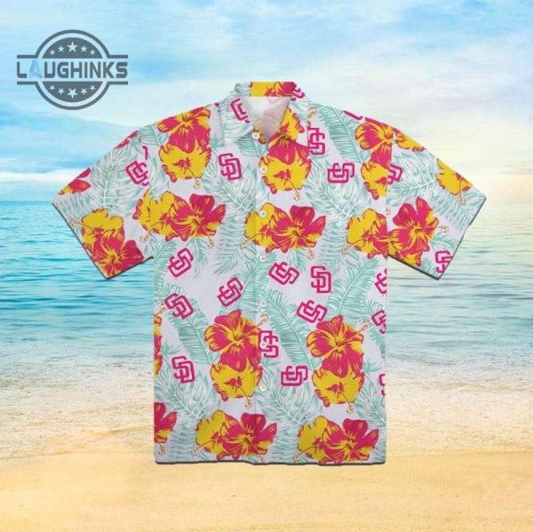 san diego padres baseball hawaiian shirt padres de san diego mlb hawaiian shirt and shorts inspired by san diego padres hawaiian shirt giveaway 2023 laughinks.com 1