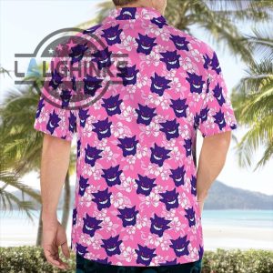 pokemon hawaiian shirt gengar shirt purple pokemon gengar hawaiian shirt ghost pokemon hawaiian shorts pokemon button up shirt pokemon shirts for adults gengar button up shirt laughinks.com 2