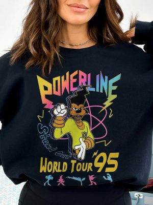 Retro Disney A Goofy Movie Powerline World Tour 95 Thomas Washington Disney Disney Characters Goofy Movie Shirt Powerline Goofy Movie Shirt Unique revetee.com 2