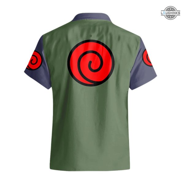 naruto button up shirt kakashi shirt cosplay anime hawaiian shirts and shorts naruto button up shirt kakashi hatake shirt laughinks.com 3