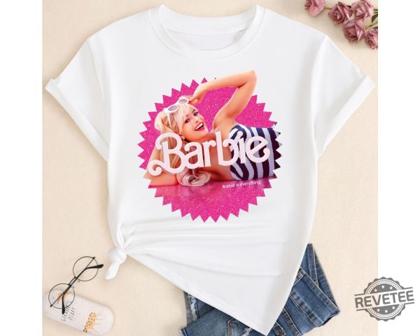 Margot Robbie Vintage Retro Shirt Margot Robbie Shirt Barbenheimer T Shirt Barbiheimer Barbinhimer Barbie Heimer Barbihimer Barbinhiemer Barbieheimer Barbenheimer T Shirt New revetee.com 1