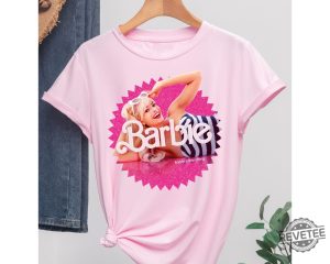 Margot Robbie Vintage Retro Shirt Margot Robbie Shirt Barbenheimer T Shirt Barbiheimer Barbinhimer Barbie Heimer Barbihimer Barbinhiemer Barbieheimer Barbenheimer T Shirt New revetee.com 3