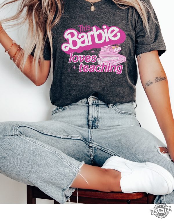 Barbie Teacher Shirt Barbie Summer Shirt Barbenheimer T Shirt Barbiheimer Barbinhimer Barbie Heimer Barbenheimer Poster Barbihimer Barbinhiemer Barbieheimer Barbenheimer T Shirt New revetee.com 2