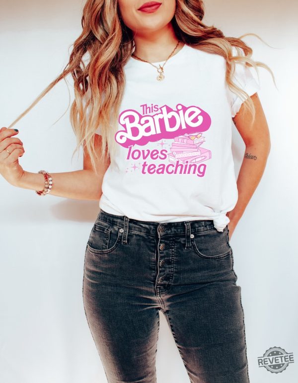 Barbie Teacher Shirt Barbie Summer Shirt Barbenheimer T Shirt Barbiheimer Barbinhimer Barbie Heimer Barbenheimer Poster Barbihimer Barbinhiemer Barbieheimer Barbenheimer T Shirt New revetee.com 5