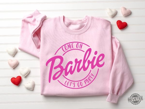 Come On Barbie Lets Go Party Shirt Barbie Heimer Barbenheimer Poster Barbihimer Barbinhiemer Barbieheimer Barbenheimer T Shirt revetee.com 2