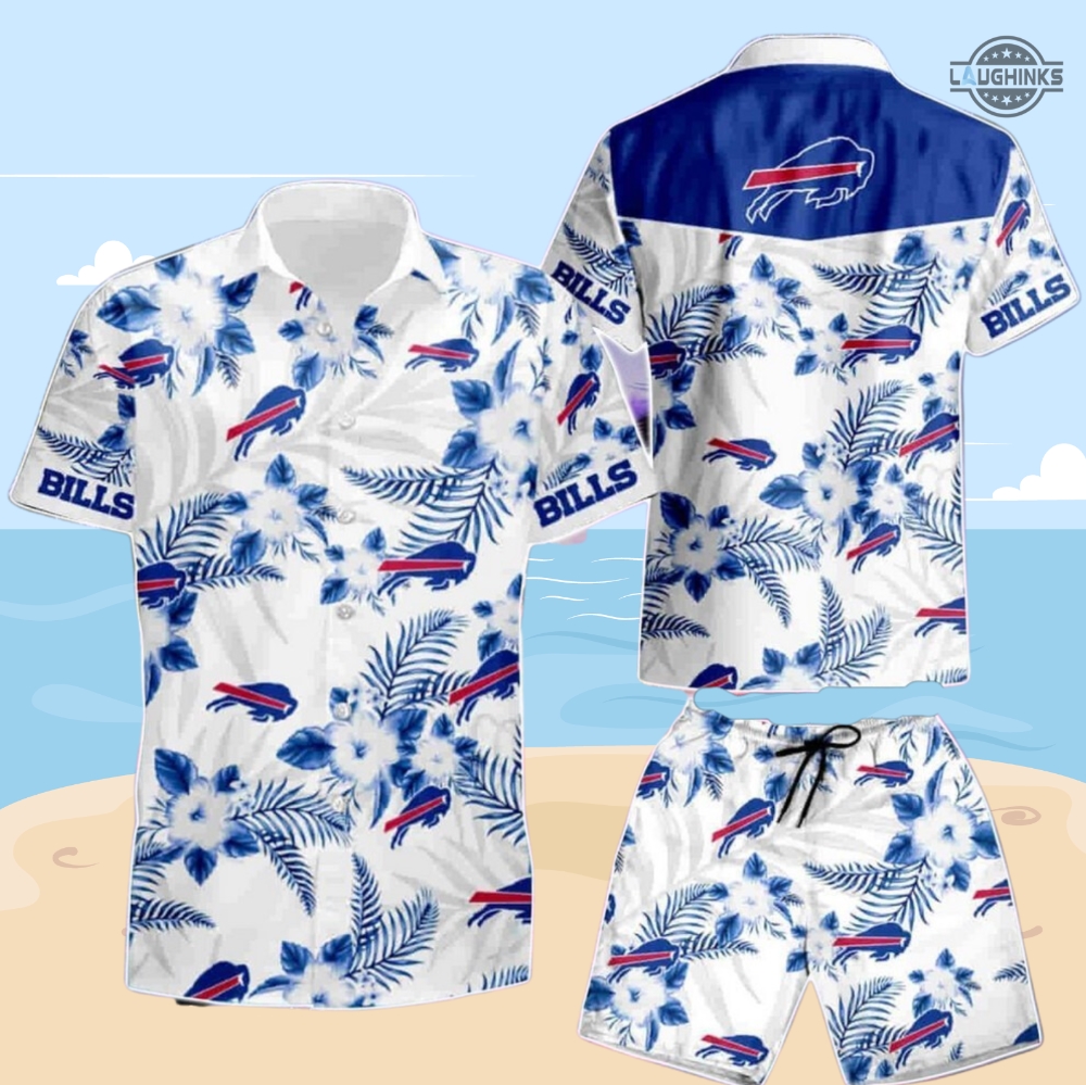 Buffalo Bills Hawaiian Shirt And Shorts New Buffalo Hawaiian Shirt The Buffalo  Bills Mens Hawaiian Shirts Nfl Shop Buffalo Bills Tropical Shirt - Laughinks