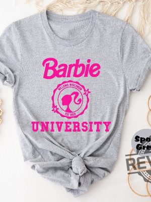 Barbie University T Shirt Doll University Shirt Barbenheimer T Shirt Barbiheimer Barbinhimer Barbie Heimer Barbenheimer Poster Barbihimer Barbinhiemer Barbieheimer Unique revetee.com 3