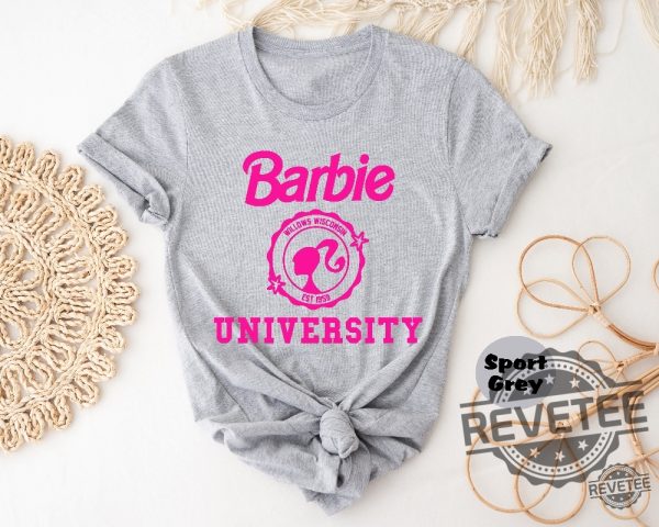 Barbie University T Shirt Doll University Shirt Barbenheimer T Shirt Barbiheimer Barbinhimer Barbie Heimer Barbenheimer Poster Barbihimer Barbinhiemer Barbieheimer Unique revetee.com 3