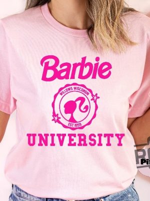 Barbie University T Shirt Doll University Shirt Barbenheimer T Shirt Barbiheimer Barbinhimer Barbie Heimer Barbenheimer Poster Barbihimer Barbinhiemer Barbieheimer Unique revetee.com 5