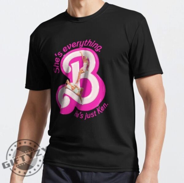 Barbie Shirt Shes Everything Hes Just Ken Retro Doll Barbie Shirt Oppenheimer Shirt Barbenheimer Shirt giftyzy.com 2