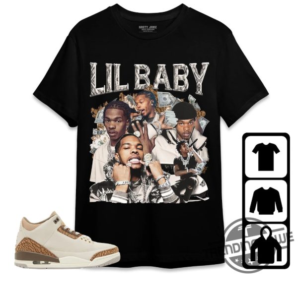 Jordan 3 Palomino Shirt Lil Baby Vintage Shirt To Match Sneaker trendingnowe.com 2
