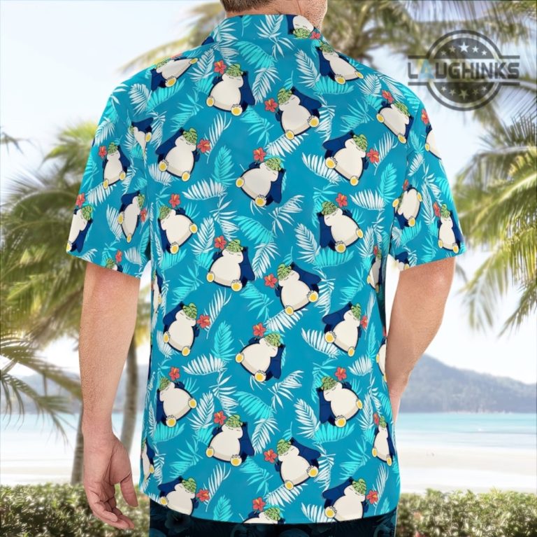 Pokemon Hawaiian Shirts Snorlax Hawaiian Shirt And Shorts NEW Mens ...