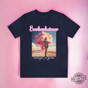Barbenheimer Movie Mashup Shirt Barbie Heimer Barbieheimer Shirt Barbie Oppenheimer Shirt Barbieheimer Barbenheimer Shirt Barbiheimer Barbenheimer Poster Unique revetee.com 2
