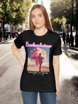 Barbenheimer Movie Mashup Shirt Barbie Heimer Barbieheimer Shirt Barbie Oppenheimer Shirt Barbieheimer Barbenheimer Shirt Barbiheimer Barbenheimer Poster Unique revetee.com 3