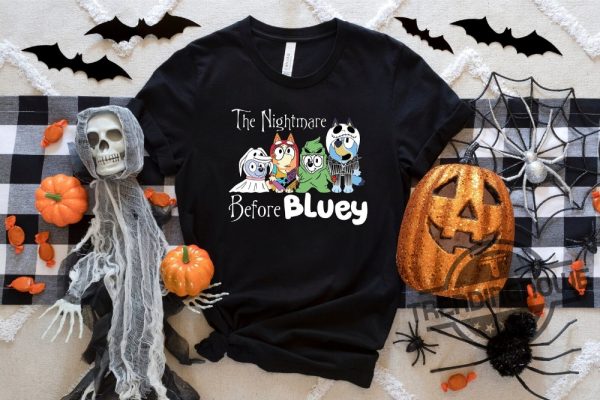 Bluey Halloween Shirt Bluey Shirt Bluey Trick Or Treat Shirt Happy Halloween Shirt Halloween Shirt Bluey Kids Shirt trendingnowe.com 1