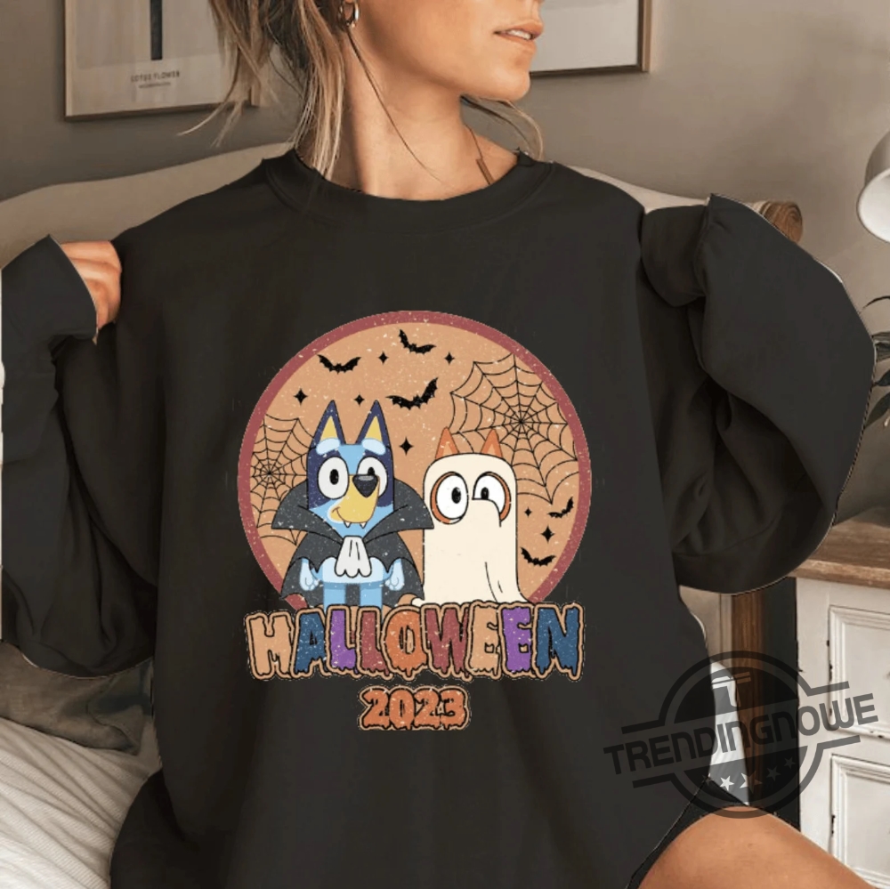 Bluey Halloween Shirt Bluey And Bingo Halloween Shirt Bluey Spooky Shirt Bluey Muffin Shirt Bluey Shirt Halloween Shirt