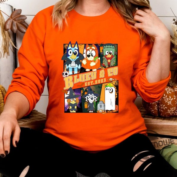 Bluey Halloween Shirt Bluey And Co Halloween Party Shirt Bluey And Bingo Halloween Shirt Bluey And Friends Shirt trendingnowe.com 3