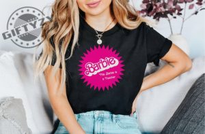 This Barbie Is A Teacher Barbie Shirt Oppenheimer Barbenheimer Shirt Trending Movie 2023 Vintage Barbie Shirt giftyzy.com 3