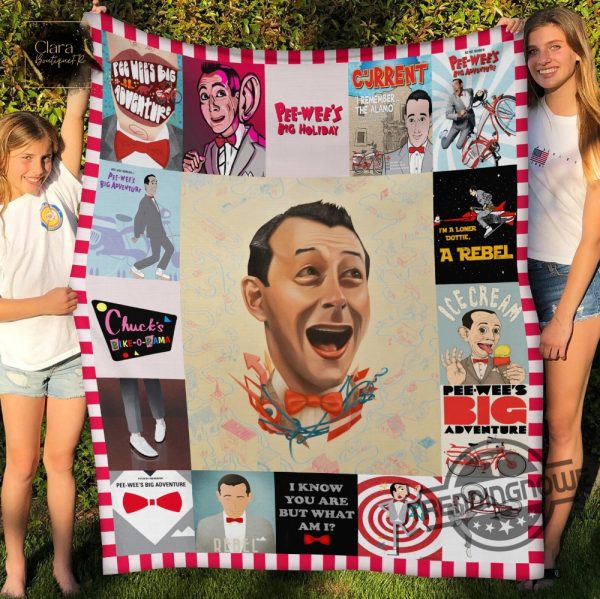 Funny Pee Wee Herman Blanket Peewee Herman BlanketBig Adventure Blanket Paul Reubens Shirt trendingnowe.com 1