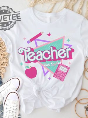 Personalized Teacher Shirt This Barbie Is A Teacher Barbenheimer T Shirt Barbiheimer Barbinhimer Barbie Heimer Barbenheimer Poster Barbihimer Barbinhiemer Barbieheimer New revetee.com 2