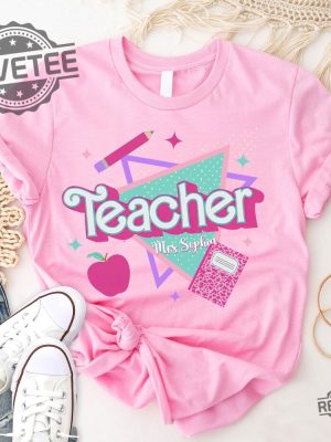 Personalized Teacher Shirt This Barbie Is A Teacher Barbenheimer T Shirt Barbiheimer Barbinhimer Barbie Heimer Barbenheimer Poster Barbihimer Barbinhiemer Barbieheimer New revetee.com 4