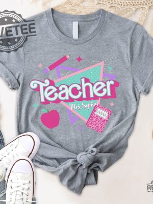 Personalized Teacher Shirt This Barbie Is A Teacher Barbenheimer T Shirt Barbiheimer Barbinhimer Barbie Heimer Barbenheimer Poster Barbihimer Barbinhiemer Barbieheimer New revetee.com 5