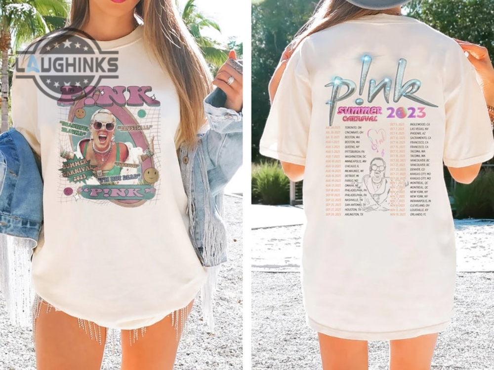 Pink Concert Tshirt Double Sided Shirts For Pink Concert Pink Concert Shirt Ideas Pink Tour 2023 Sweatshirt Pink Summer Carnival Shirt Pink Concert Shirts