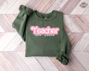 Cute Shirt For Teacher Team Personalized Teacher Shirt Teacher Barbie Shirt Barbie Heimer Barbieheimer Shirt Barbie Oppenheimer Shirt Barbieheimer Barbenheimer Shirt Barbiheimer New revetee.com 1