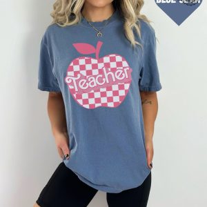 Checkered Teacher Shirt For Kindergarten Teacher Teacher Barbie Shirt Barbenheimer T Shirt Barbiheimer Barbinhimer Barbie Heimer Barbenheimer Poster Barbihimer Barbinhiemer New revetee.com 5