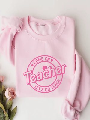 Barbie Teacher Shirt Come On Teachers Shirt Lets Go Teach Back To School Shirt Barbenheimer T Shirt Barbiheimer Barbinhimer Barbie Heimer Barbenheimer Poster Barbihimer New revetee.com 2