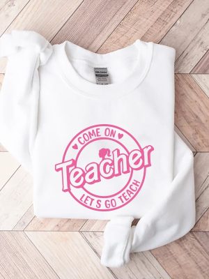 Barbie Teacher Shirt Come On Teachers Shirt Lets Go Teach Back To School Shirt Barbenheimer T Shirt Barbiheimer Barbinhimer Barbie Heimer Barbenheimer Poster Barbihimer New revetee.com 4