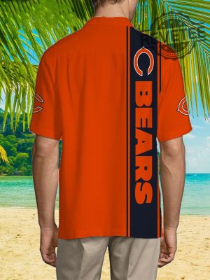 Chicago Bears Hawaiian Button Up Shirt Chicago Bears Hawaiian Shirt New revetee.com 3