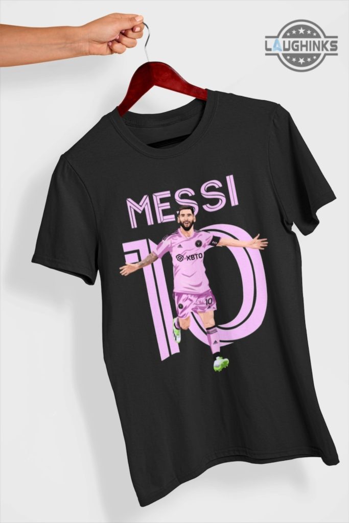 Messi Shirt For Kids Adults Barcelona Shirt Best Messi Pink Shirt Miami