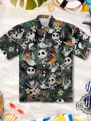 Jack Skellington Hawaiian Shirt Jack Skellington And Zero Shirt Jack Skellington Costume Spirit Halloween Shirt New revetee.com 3