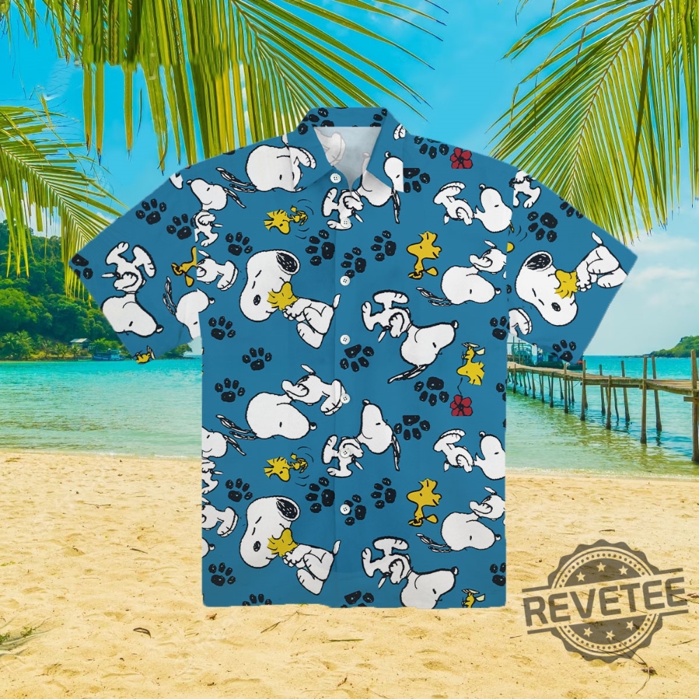 Snoopy And Woodstock Hawaiian Shirt Snoopy Hawaiian Shirt Snoopy Christmas Shirt Womens New