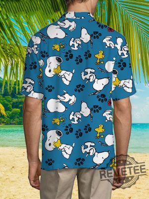 Snoopy And Woodstock Hawaiian Shirt Snoopy Hawaiian Shirt Snoopy Christmas Shirt Womens New revetee.com 4