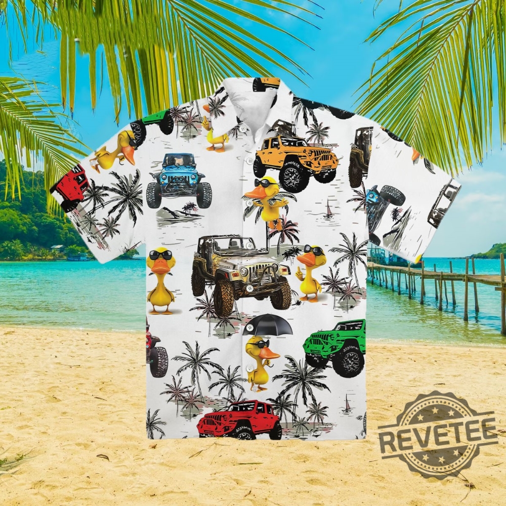 Duck Jeep Tropical Hawaiian Shirt Duck Jeep Hawaiian Shirt Duck Jeep Trend Shirt Jeep Christmas Shirt Jeep Wrangler Hawaiian Shirt New