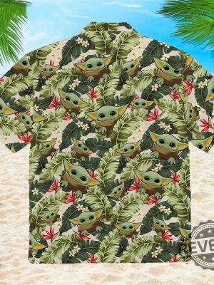 Baby Yoda Hawaiian Shirt Baby Yoda Halloween Shirt Baby Yoda Shirts Baby Yoda Costume New revetee.com 2