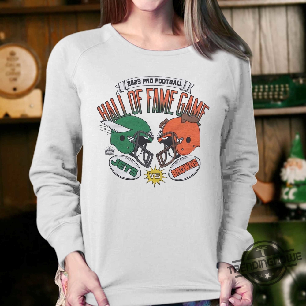 Official 2023 Pro Football Hall Of Fame Game Jets Vs Browns Shirt