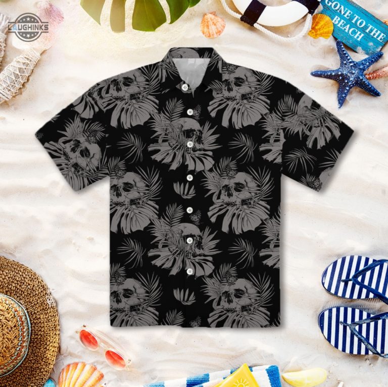 Black Goth Hawaiian Shirt And Shorts Best Goth Shirts Goth Clothing ...