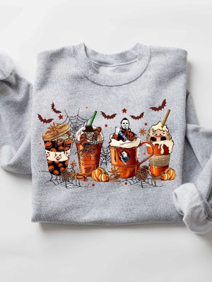 Skeleton Coffee Cups Sweatshirt Coffee Cups Sweatshirt Skull Coffee Cup Sweatshirt Skeleton Halloween Sweatshirt Coffee Lover Hocus Pocus Tshirt Womens Girls Hocus Pocus Shirt New revetee.com 2