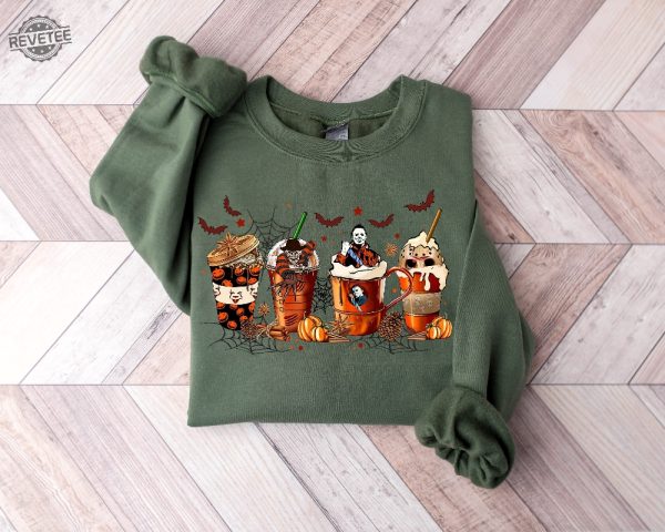 Skeleton Coffee Cups Sweatshirt Coffee Cups Sweatshirt Skull Coffee Cup Sweatshirt Skeleton Halloween Sweatshirt Coffee Lover Hocus Pocus Tshirt Womens Girls Hocus Pocus Shirt New revetee.com 4