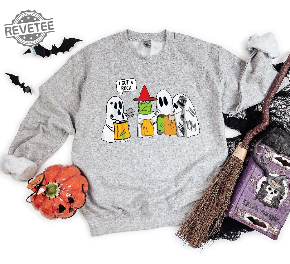 I Got A Rock Halloween Sweatshirt Cute Fall Sweatshirt Womens Ghost Sweatshirt Funny Ghost Sweatshirt Little Ghosts Sweatshirt Disney Halloween Shirts New