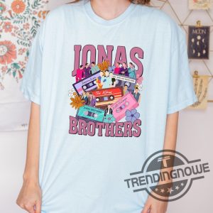 Retro Jonas Brothers Shirt Jonas Brothers Cassette Shirt Nick Joe Kevin Jonas Shirt Five Albums One Night Tour Shirt Jonas Brother Tour 2023 Shirt trendingnowe.com 3